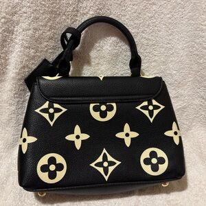 Black and Cream Designer Handbag